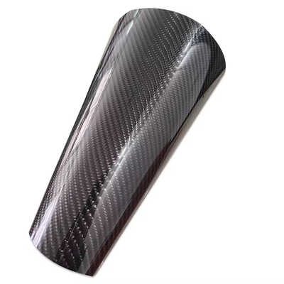 1.52*18 M Ceramic Carbon Fiber Wrapping High Glossy Black Exterior Decoration Carbon Fiber Vinyl Film
