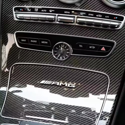 1.52*18 M Ceramic Carbon Fiber Wrapping High Glossy Black Exterior Decoration Carbon Fiber Vinyl Film