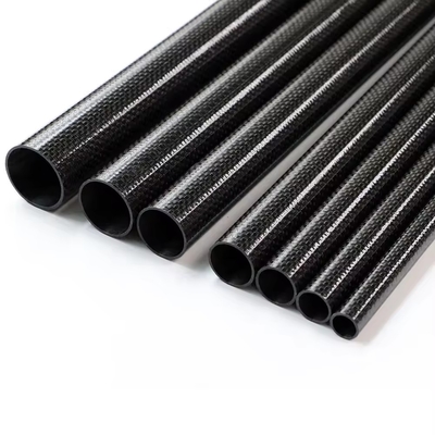 3k Glossy Colored Green Red green blue Carbon Fiber Tubes Carbon Fiber Pipe