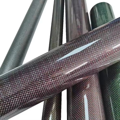 Carbon Fiber Heating tube 3k Braided cloth 10 20 30 inches custom length epoxy resin 1mm 0.5mm thin-walled carbon fiber