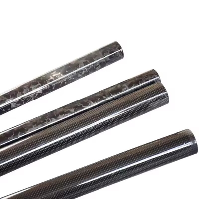 Carbon Fiber Heating tube 3k Braided cloth 10 20 30 inches custom length epoxy resin 1mm 0.5mm thin-walled carbon fiber