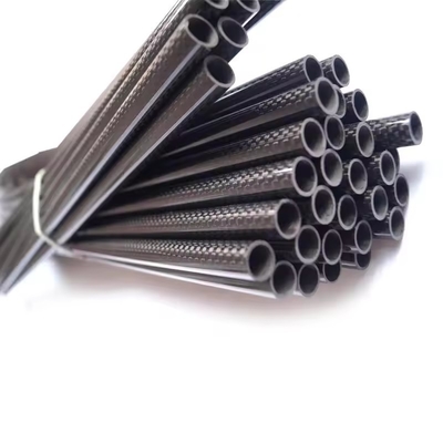 Factory price light weight 3k camouflage pattern customised carbon fibre rolls carbon fiber molding tube pipe