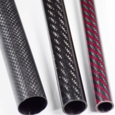 Electroplated glass fiber Promotional Original Factory Carbon Fiber Tube With Color Custom