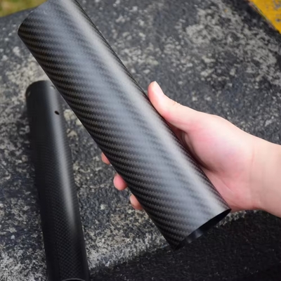 Electroplated glass fiber Promotional Original Factory Carbon Fiber Tube With Color Custom
