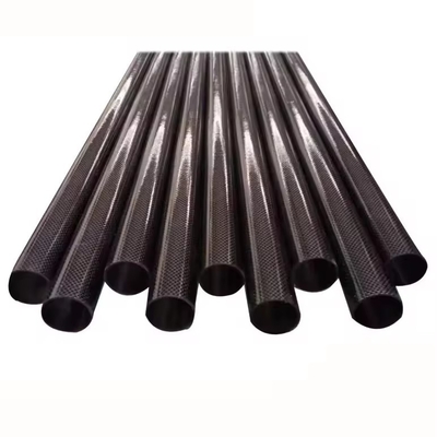 Wholesale 3k Dark Blue Carbon Fiber Tube Customize Carbon Fibre Tube Pipe with color