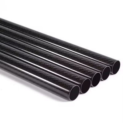Wholesale 3k Dark Blue Carbon Fiber Tube Customize Carbon Fibre Tube Pipe with color