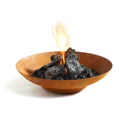 Q245R Elliptical Dish Head Large Cast Iron Fire Pit Bowl Sandblast SS304
