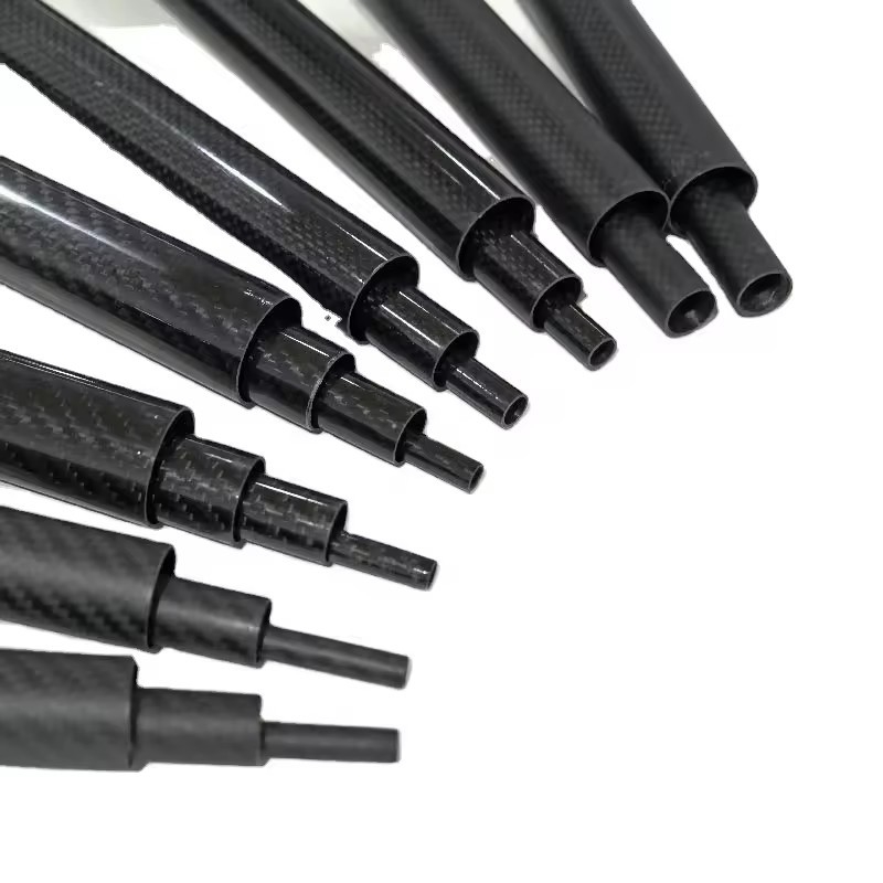 OEM custom carbon fiber spearfishing barrel for fishing rod round shaped carbon fiber tube