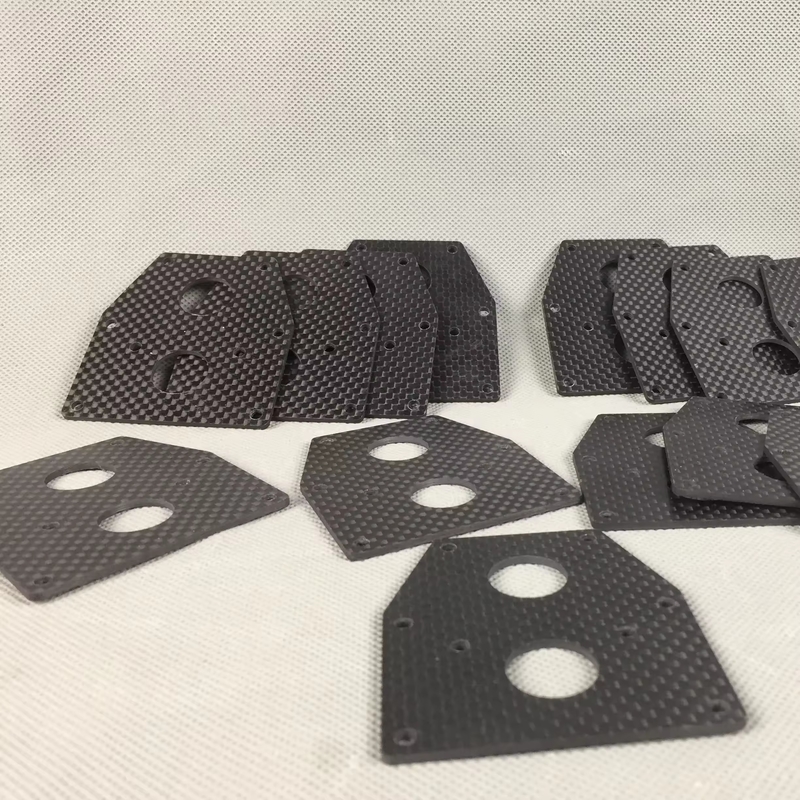 High Performance Carbon Fiber CNC Parts Carbon Fiber Sheet Plane Machining Cutting Services for RC parts