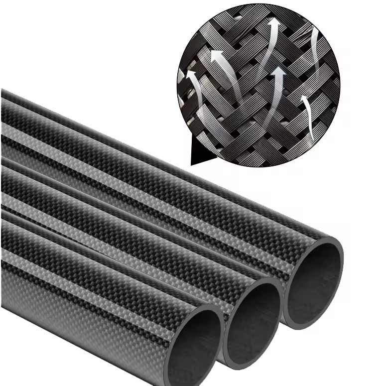 China factory carbon fiber tube 90mm carbon fiber pipe tube 60mm 80mm 100mm 120mm 200mm 1000mm twill carbon fiber tubing