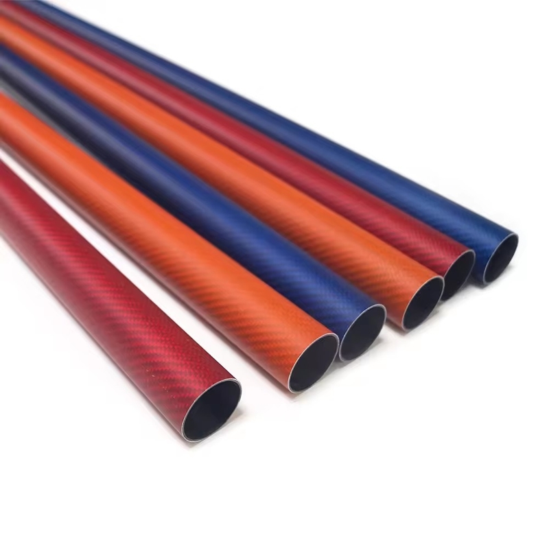 Carbon Fiber Aramid Hybrid Custom Tube Exhaust 40Mm Carbon Fiber Pipe