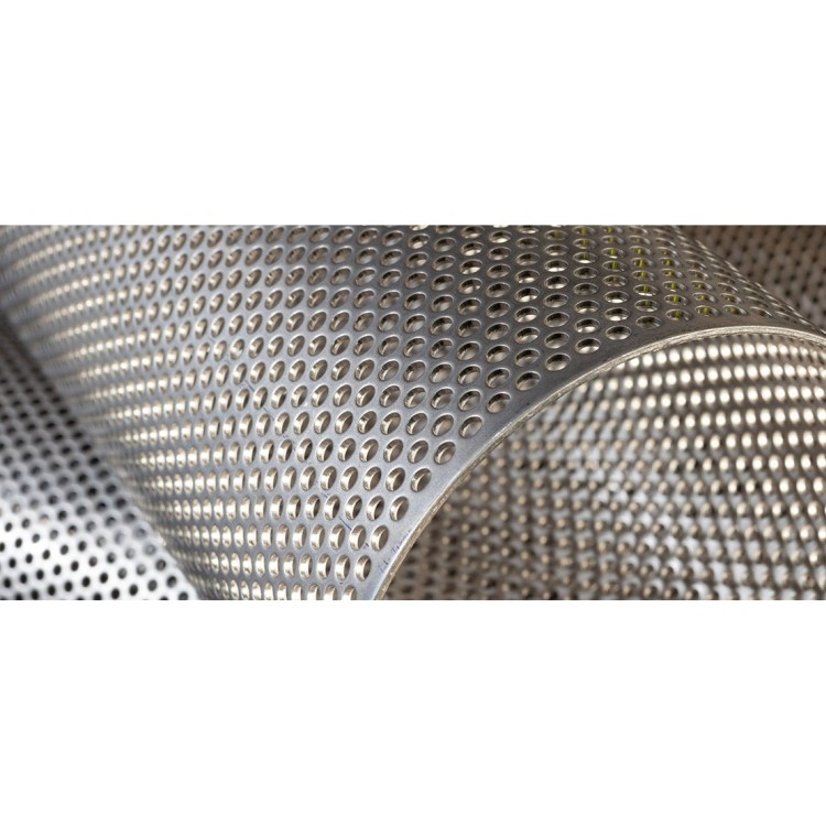 Stainless Steel Flat Perforated Metal Mesh Punched Metal Sheets Brush Surface