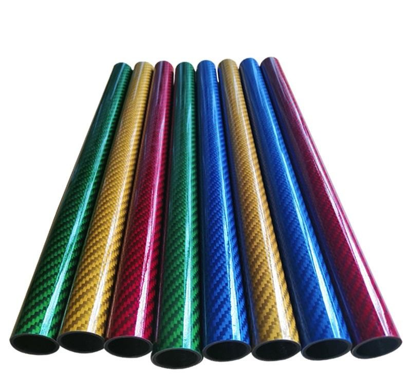 OEM 3k Twill Machined Carbon Fiber Rod Tube Customization Color