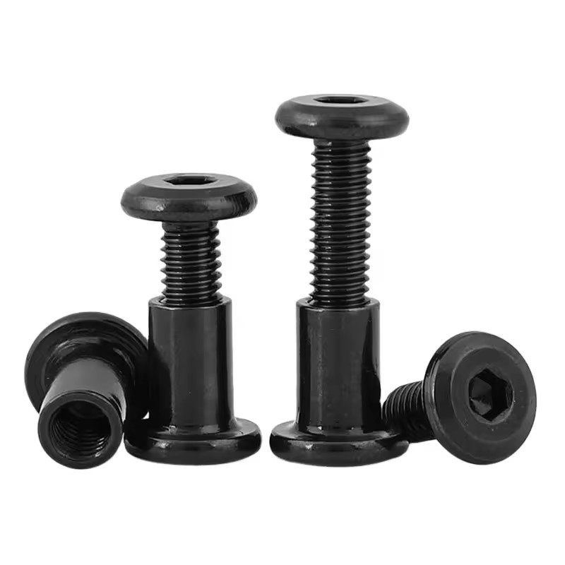 Custom brass/stainless steel 304 316/steel slotted/hexagon/cross brown screw tek lok chicago screw back rivets chicago
