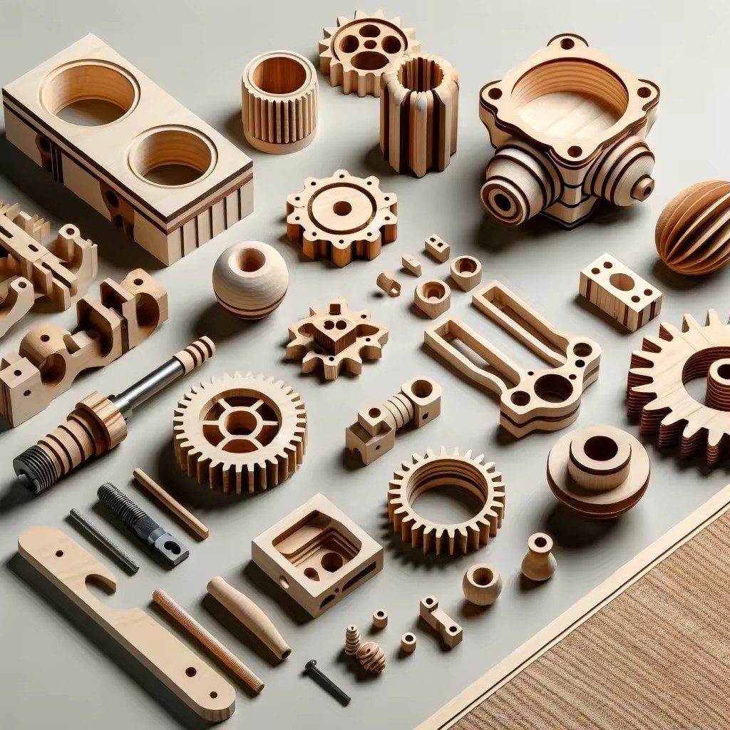 Custom Wood CNC Service Milling Cutting Engraving Machining Composite Wood Parts Turning Parts Micro Machining