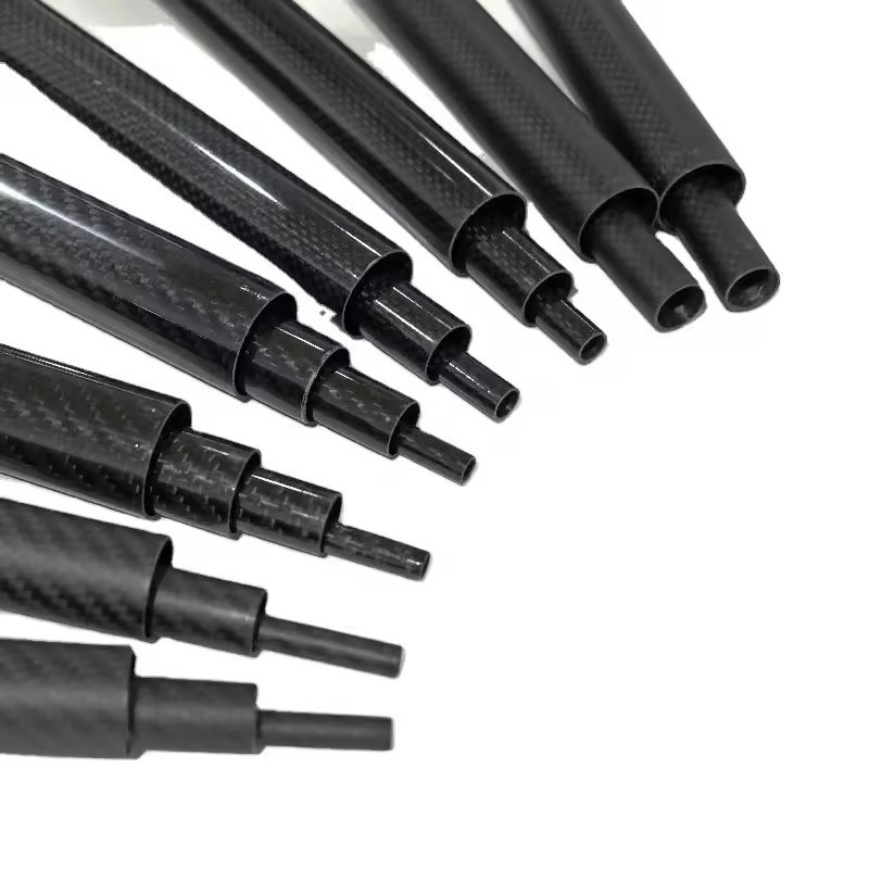 OEM custom carbon fiber spearfishing barrel for fishing rod round shaped carbon fiber tube