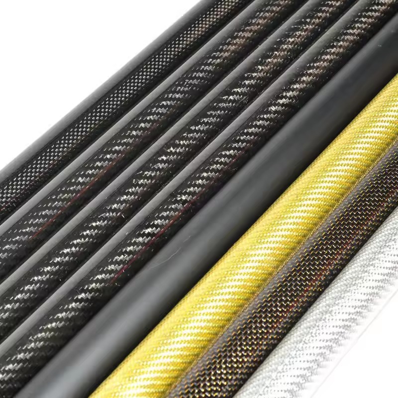 2024 Supply 100% 3k Carbon Fiber Tube Pipe Customize Sizes and color carbon fiber tube