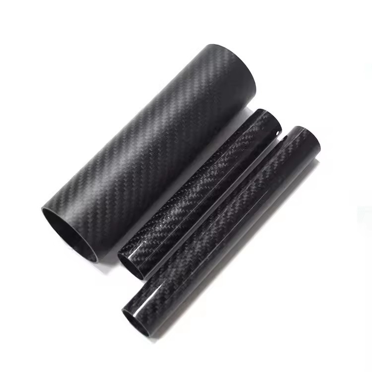 2024 Supply 100% 3k Carbon Fiber Tube Pipe Customize Sizes and color carbon fiber tube