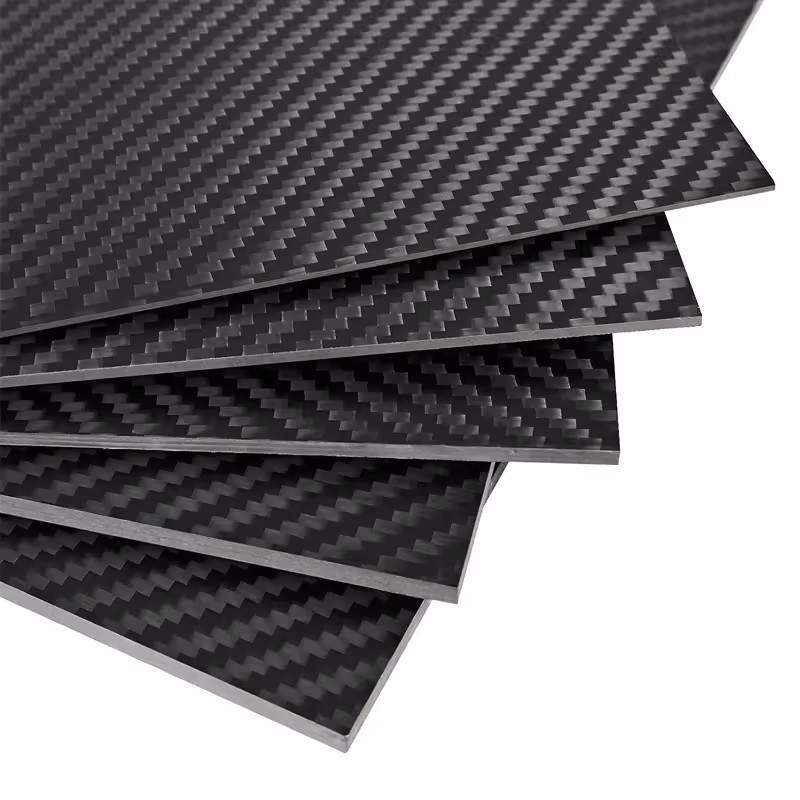 Custom Real 3K Laminated CNC Milling Cutting Service Carbon Fibre Sheet Plate Panel Part Manufacturer