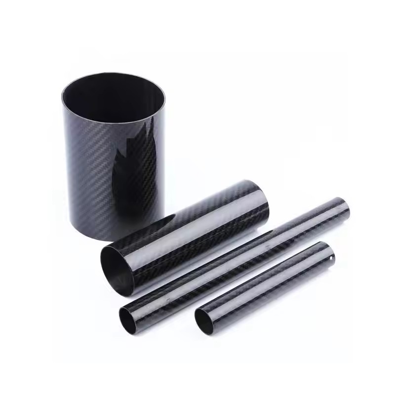 Factory price light weight 3k camouflage pattern customised carbon fibre rolls carbon fiber molding tube pipe