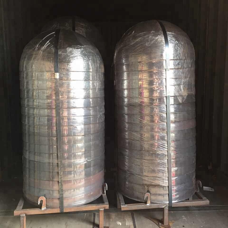SS316 Stainless Steel Tank Heads Pressure Vessel Dished Ends ASME